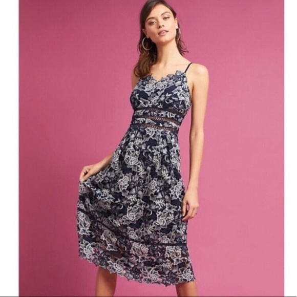 NEW ANTHROPOLOGIE Troye Lace Dress XL new with tag nwt - Picture 1 of 9